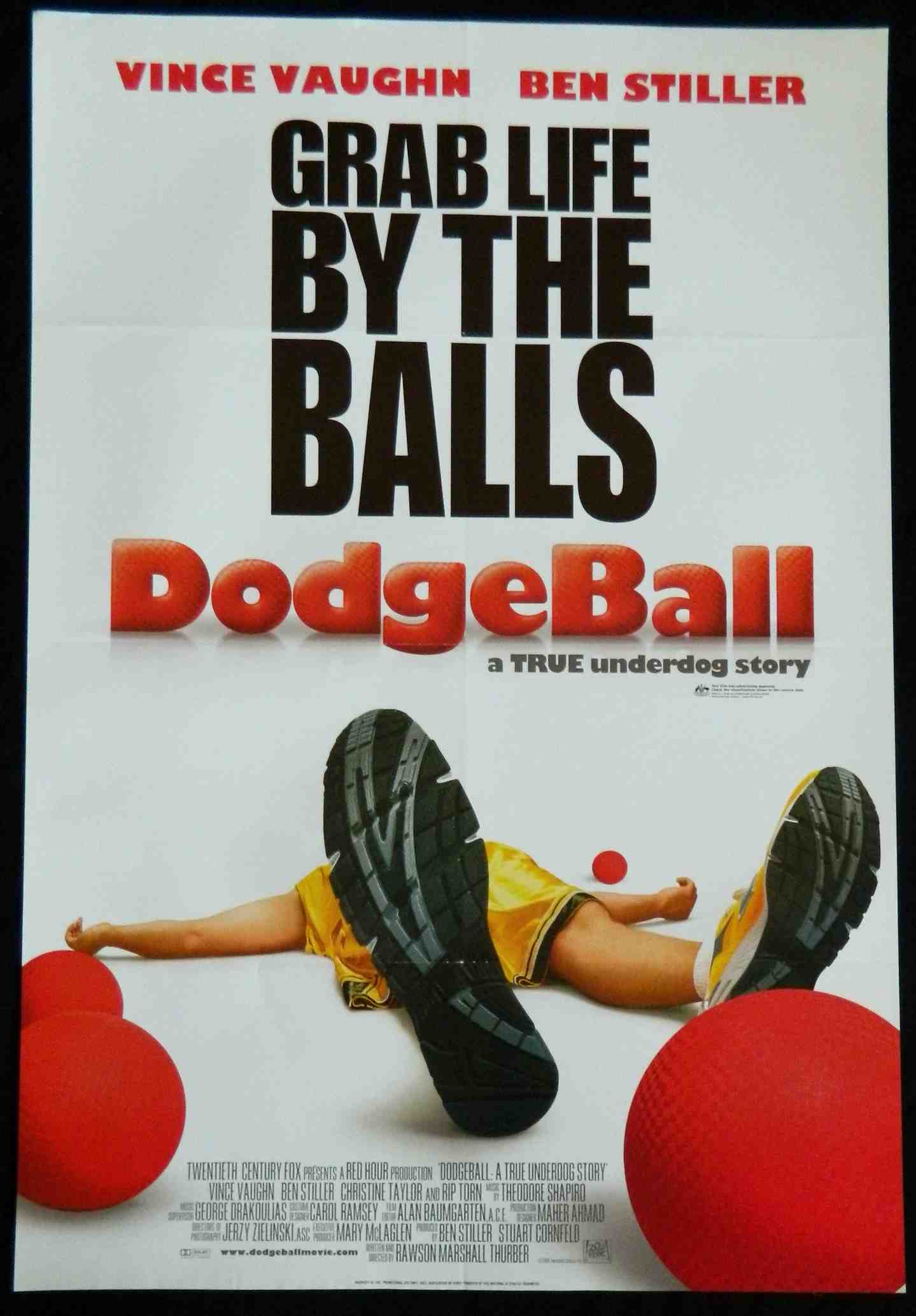 DODGEBALL (2004)— Original Australian one sheet movie poster