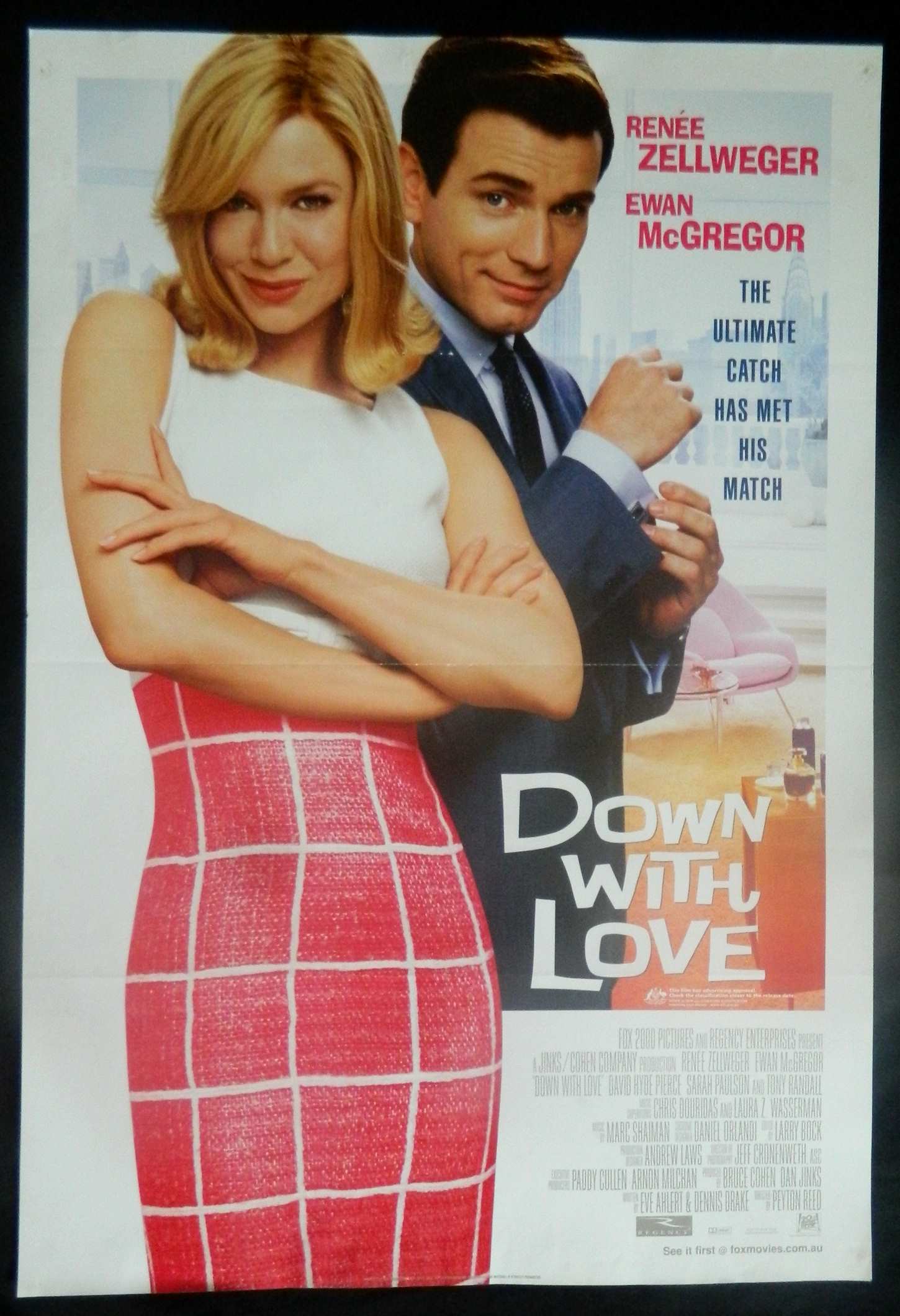 DOWN WITH LOVE (2003)— Original Australian one sheet movie poster