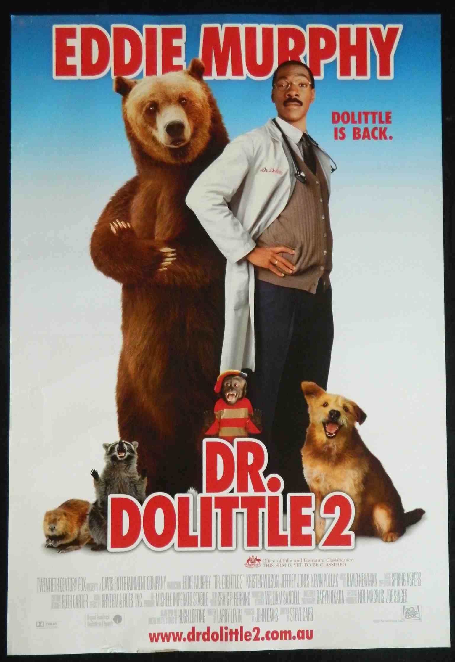 DR DOLITTLE 2 (2001)— Original Australian one sheet movie poster