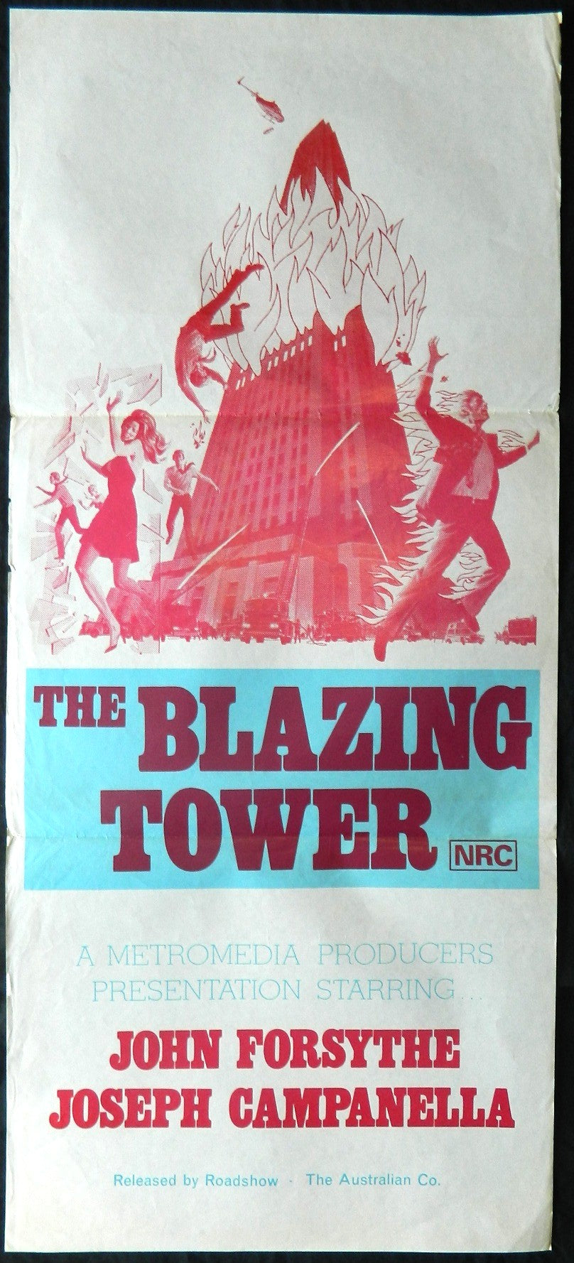 BLAZING TOWER (1975)— Original Australian daybill movie poster.