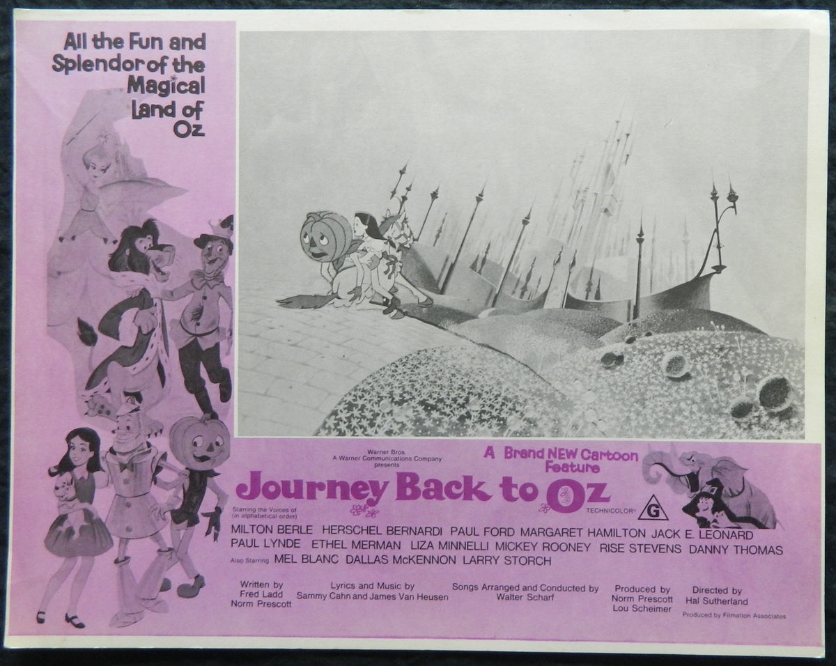 JOURNEY BACK TO OZ  (3) (1974) — Original Australian Lobby Card