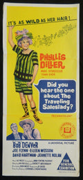 DID YOU HEAR THE ONE ABOUT THE TRAVELLING SALESLADY (1968)— Original Australian daybill movie poster.