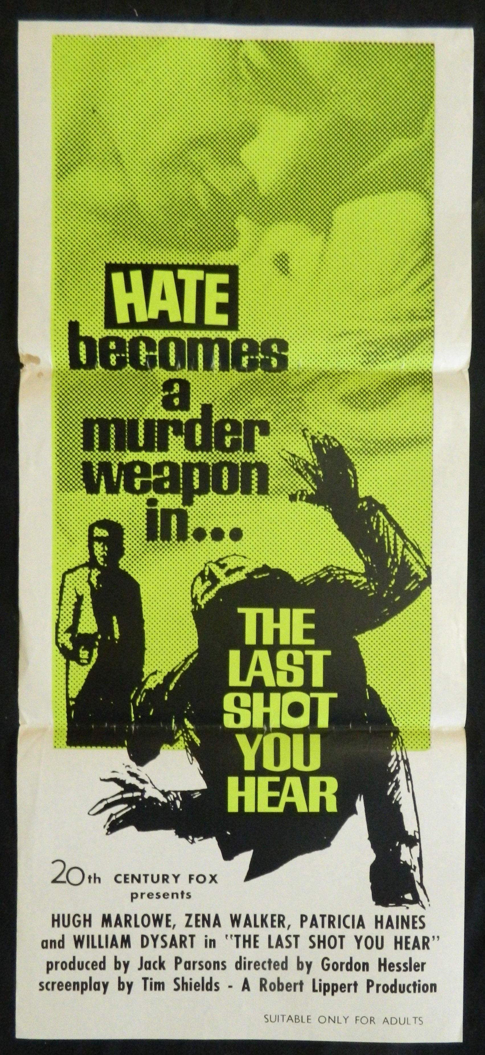 THE LAST SHOT YOU HEAR  (1968) — Original Australian daybill movie poster