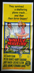 VALLEY OF MYSTERY  (1967) — Original Australian daybill movie poster