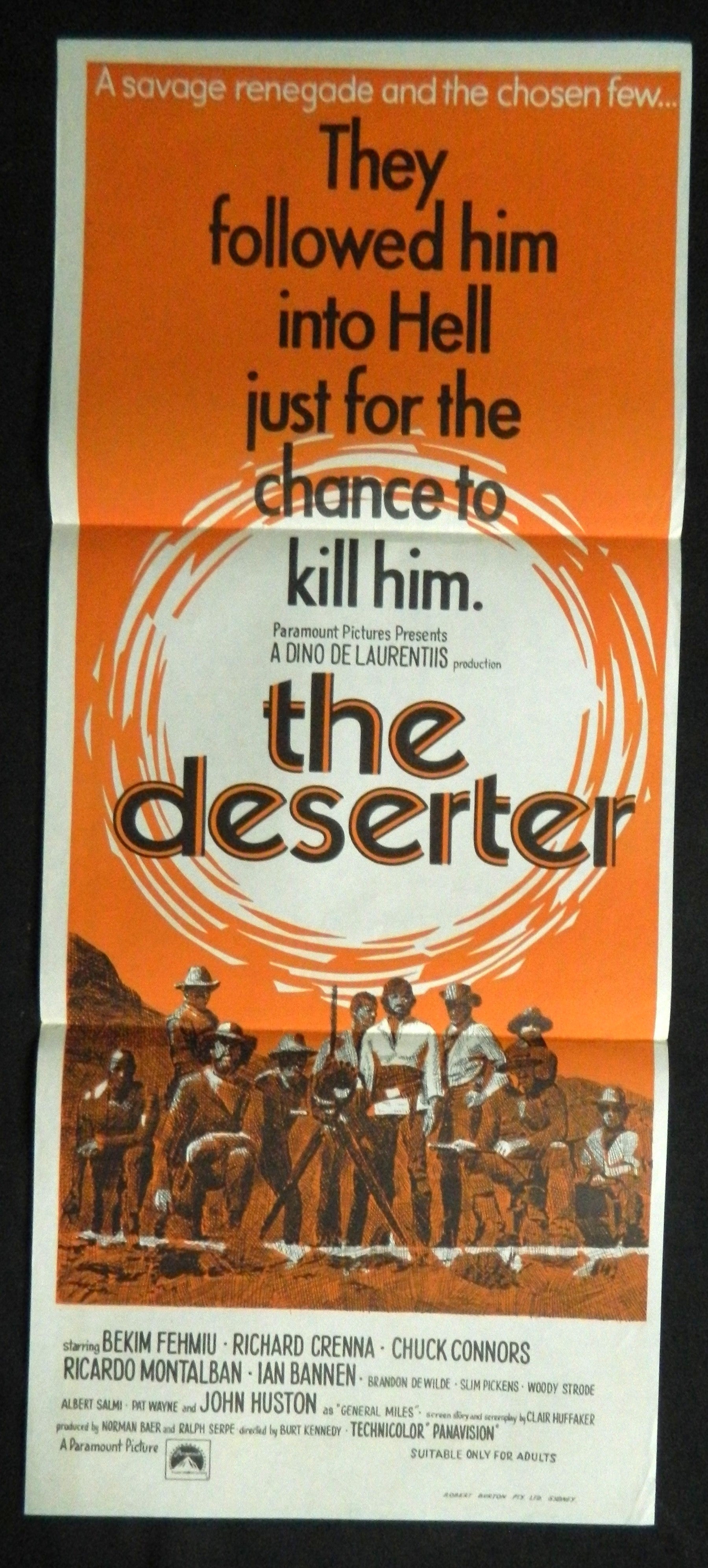 THE DESERTER  (1970) — Original Australian daybill movie poster