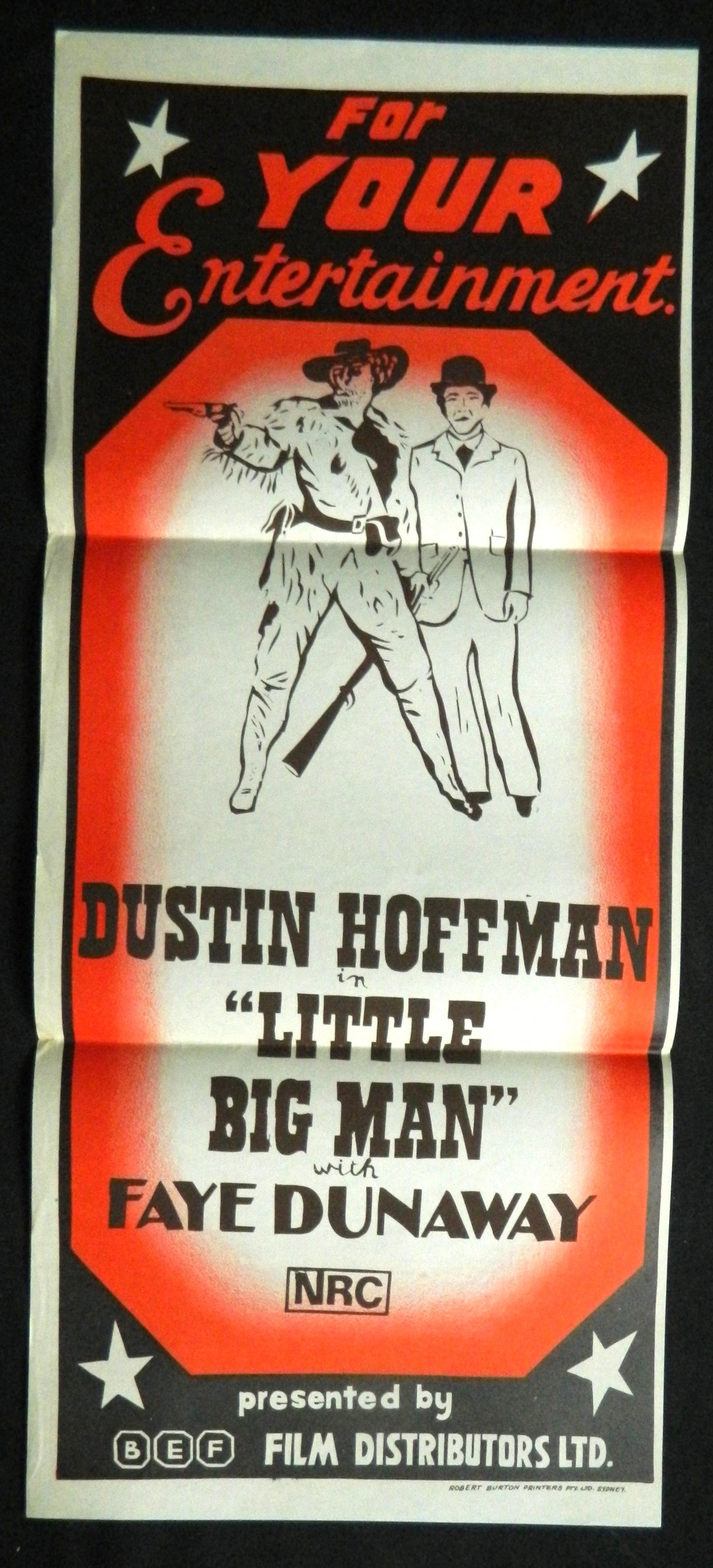 LITTLE BIG MAN (1970) — Original Australian daybill movie poster