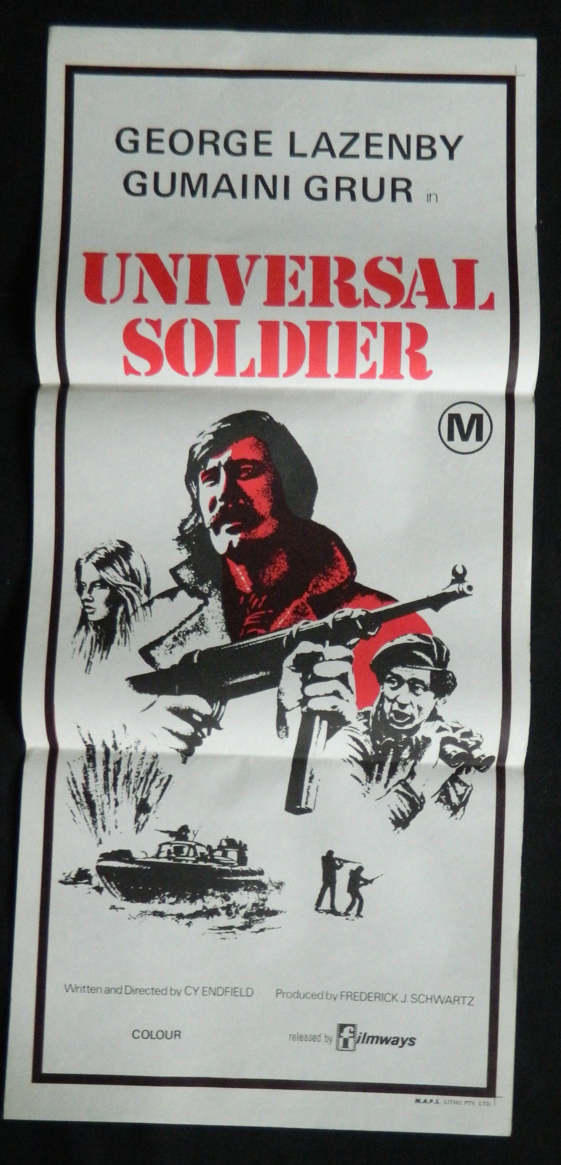 UNIVERSAL SOLDIER  (1971) — Original Australian daybill movie poster