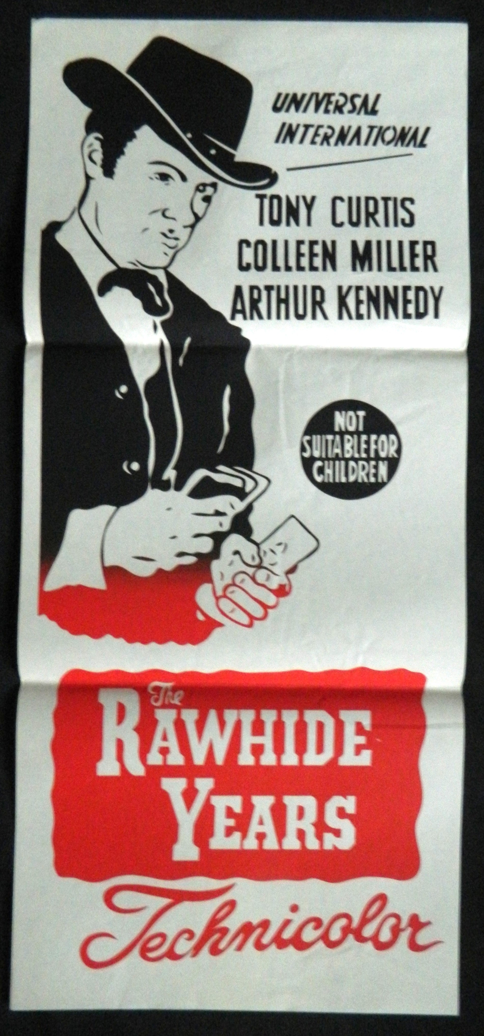 THE RAWHIDE YEARS (1955) — Original Australian daybill movie poster