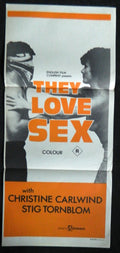 THEY LOVE SEX  (1970) — Original Australian daybill movie poster