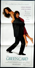 GREEN CARD (1990)— Original Australian daybill movie poster.