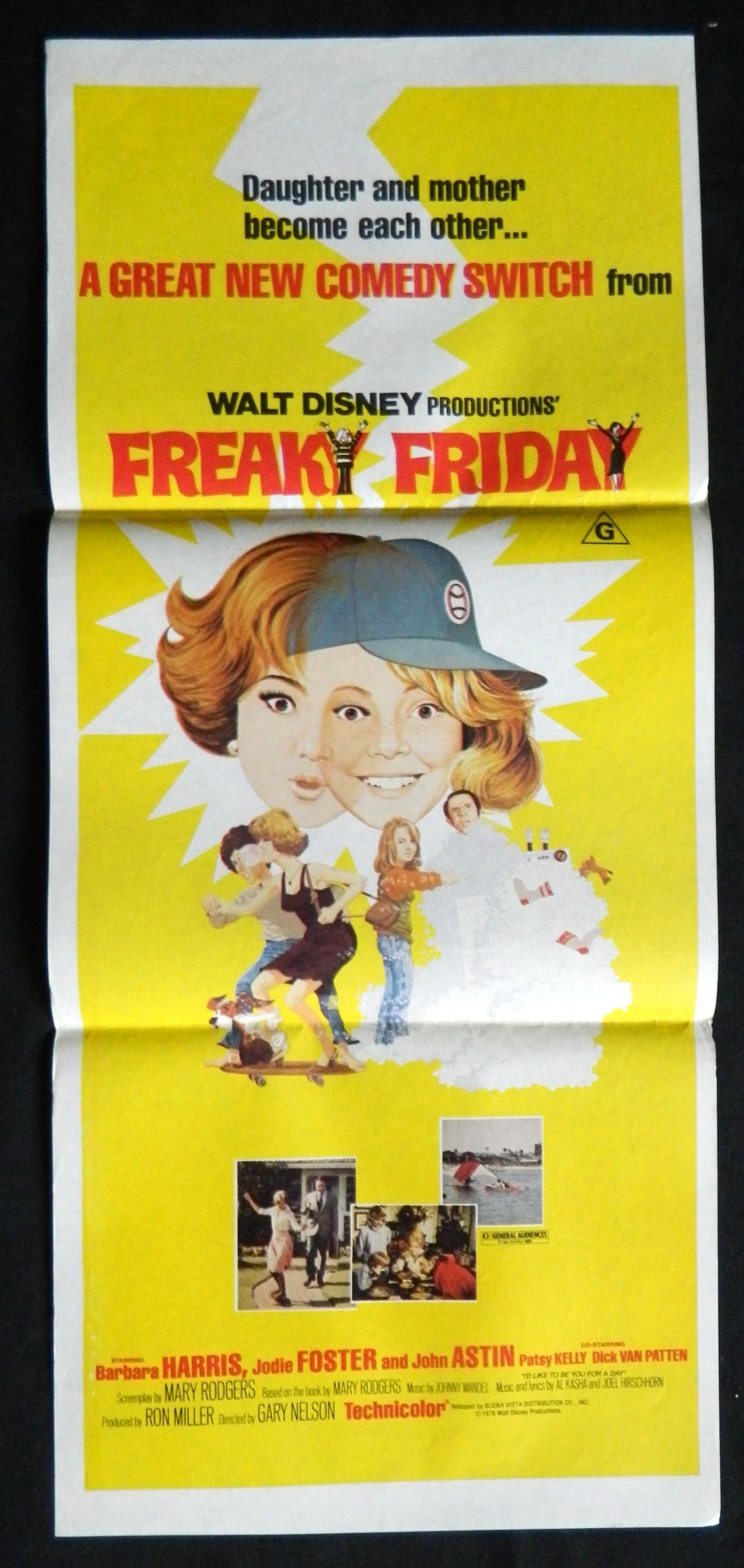 FREAKY FRIDAY (1977)— Original Australian daybill movie poster.