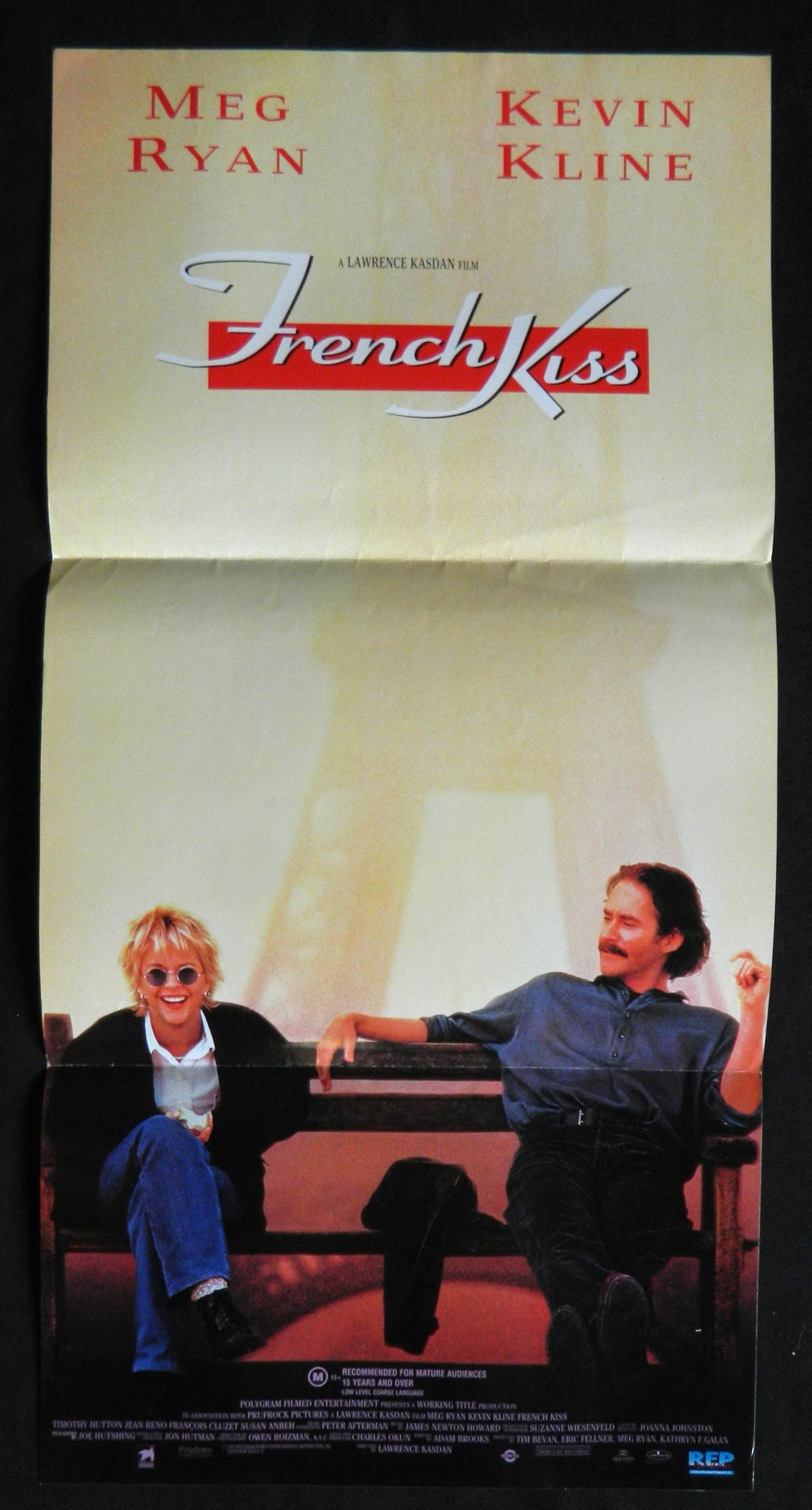 FRENCH KISS (1995)— Original Australian daybill movie poster.