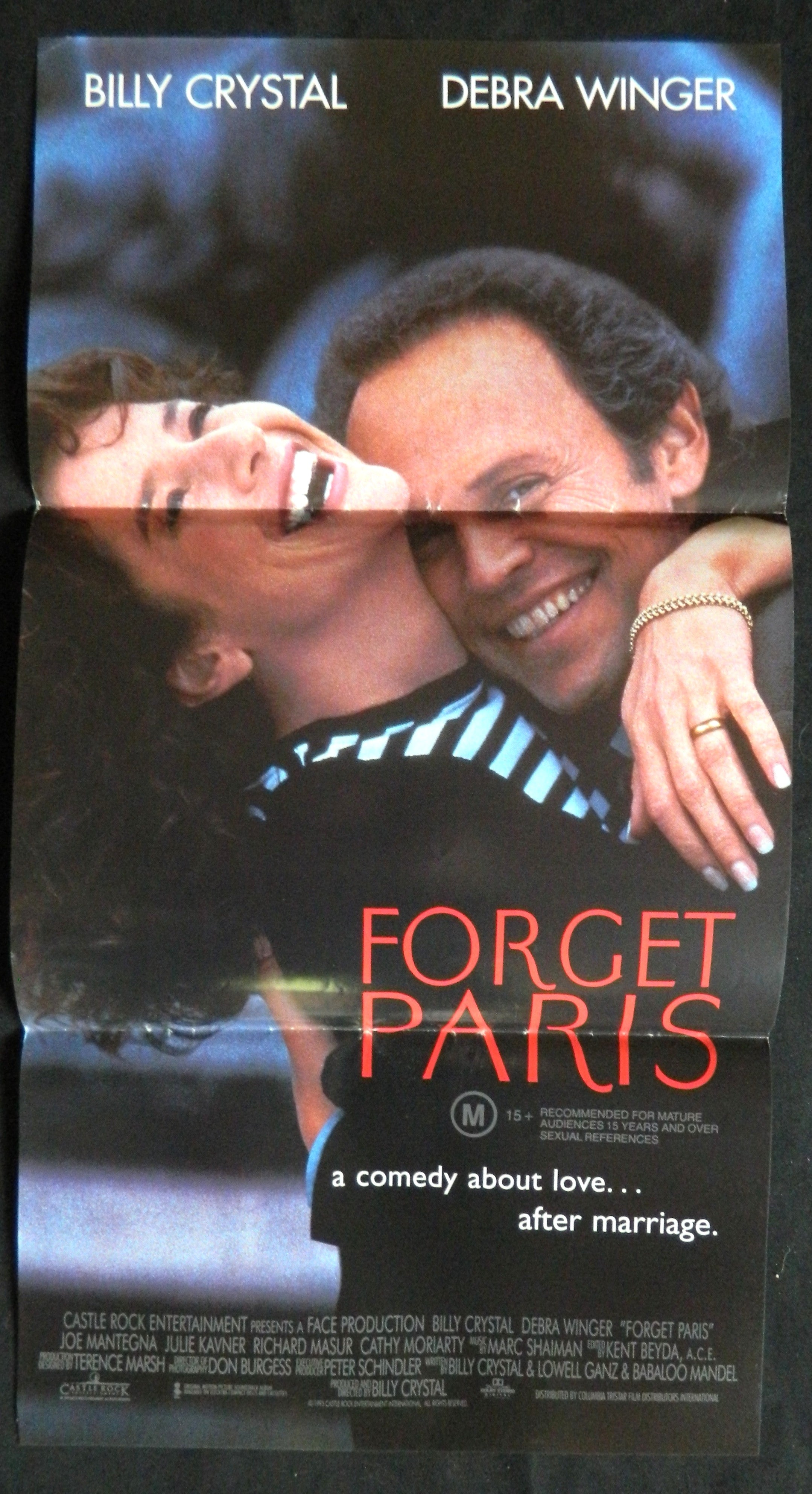 FORGET PARIS (1995)— Original Australian daybill movie poster.