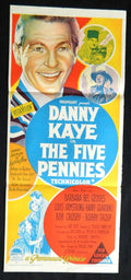 FIVE PENNIES (1959)— Original Australian daybill movie poster.