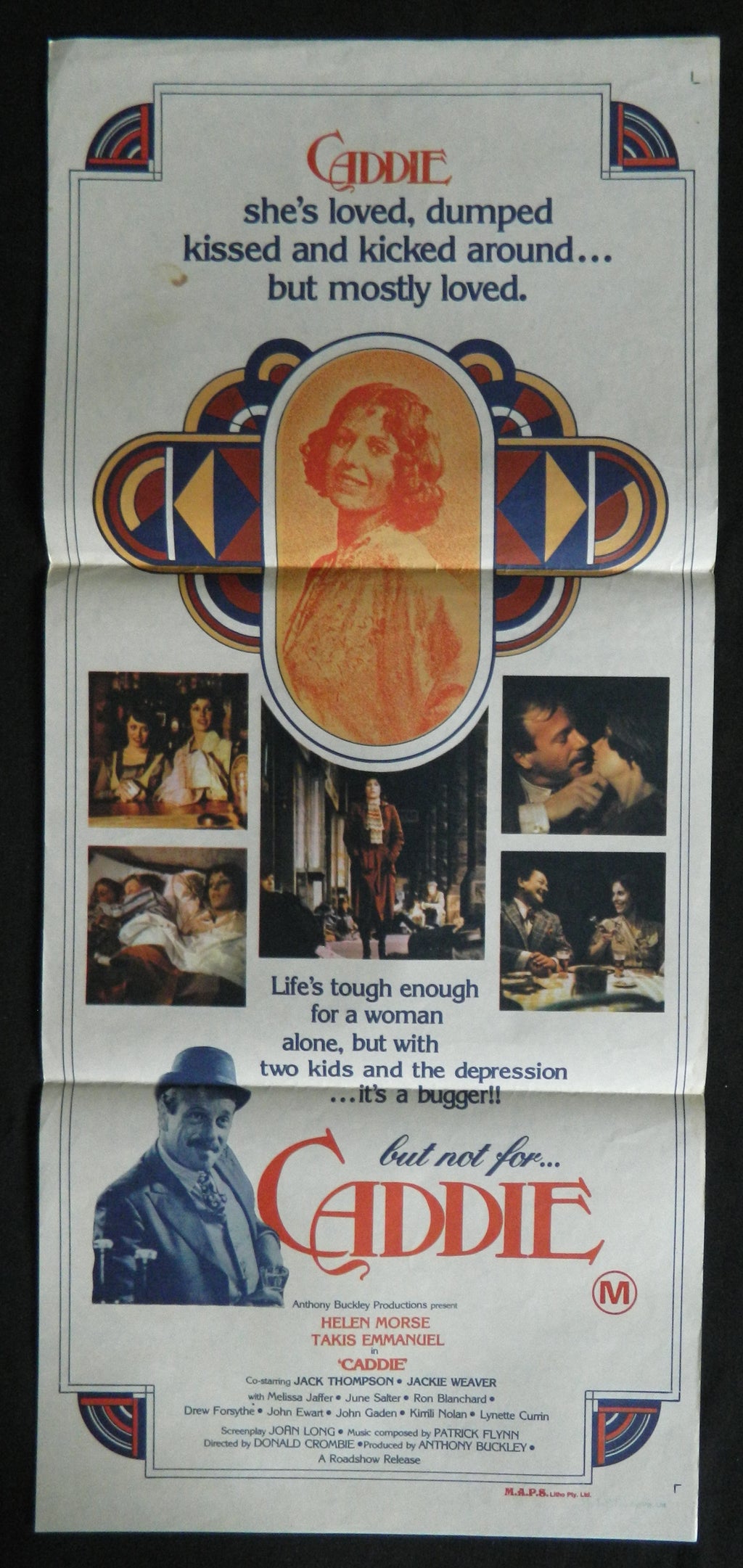 CADDIE (1976)— Original Australian daybill movie poster.