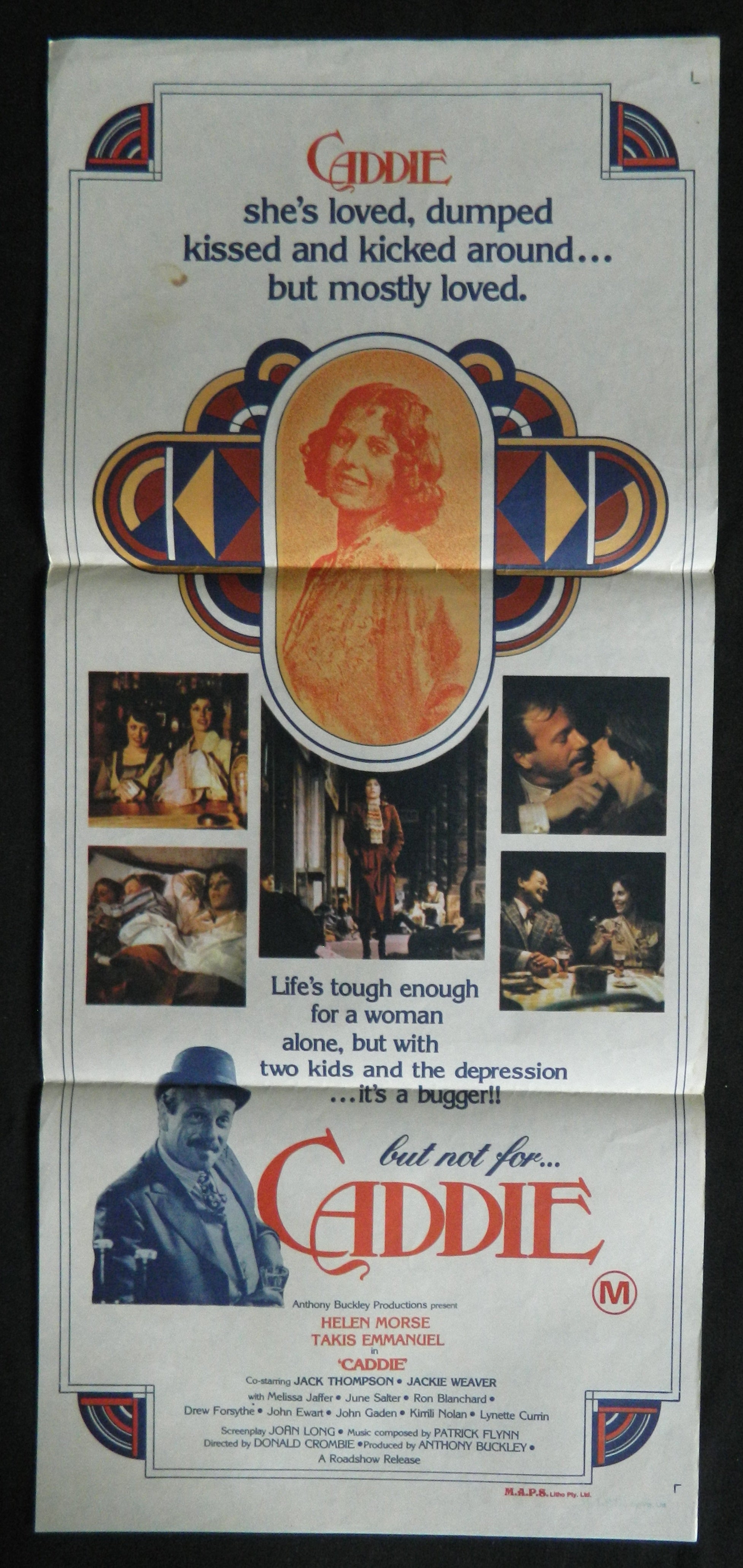 CADDIE (1976)— Original Australian daybill movie poster.