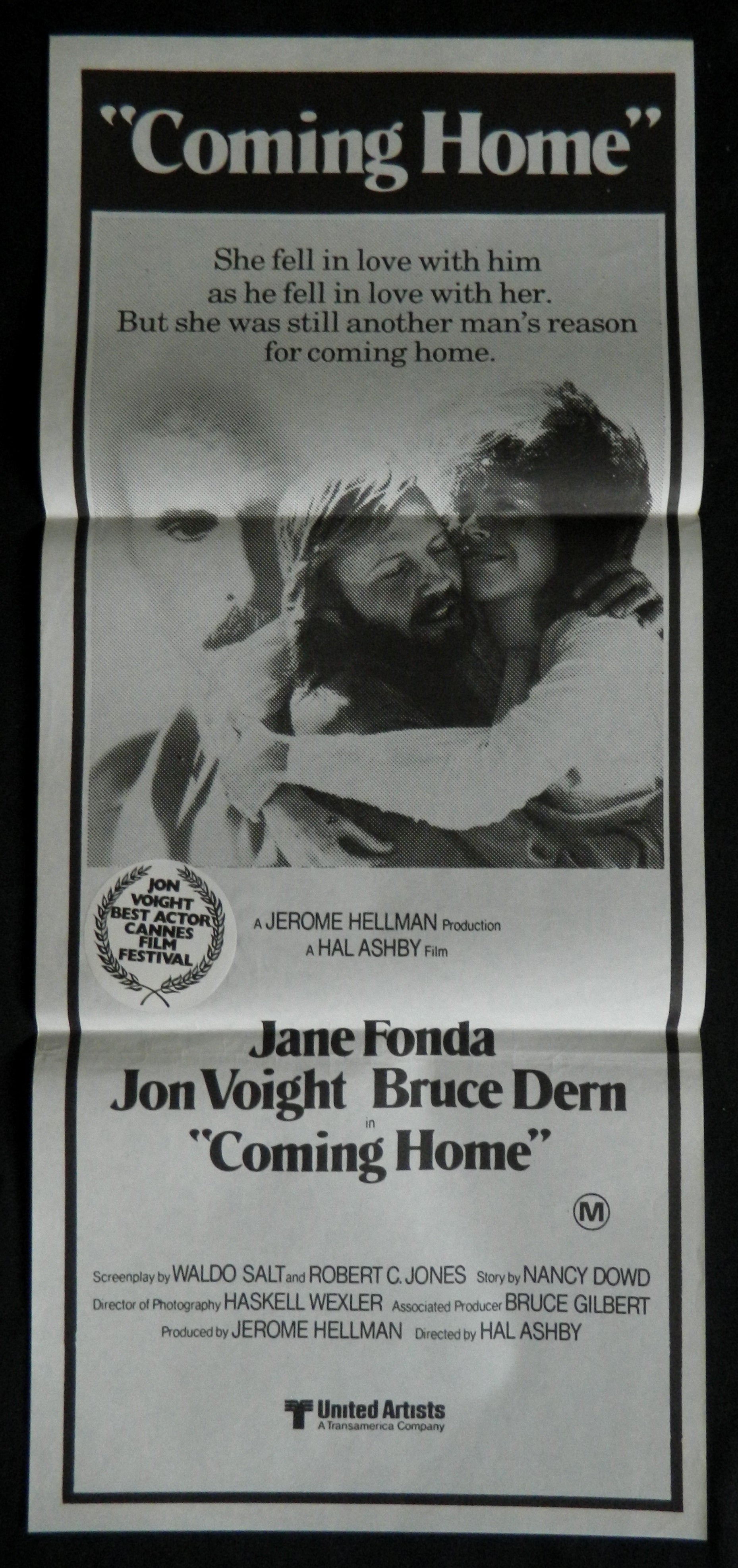 COMING HOME (1978)— Original Australian daybill movie poster.
