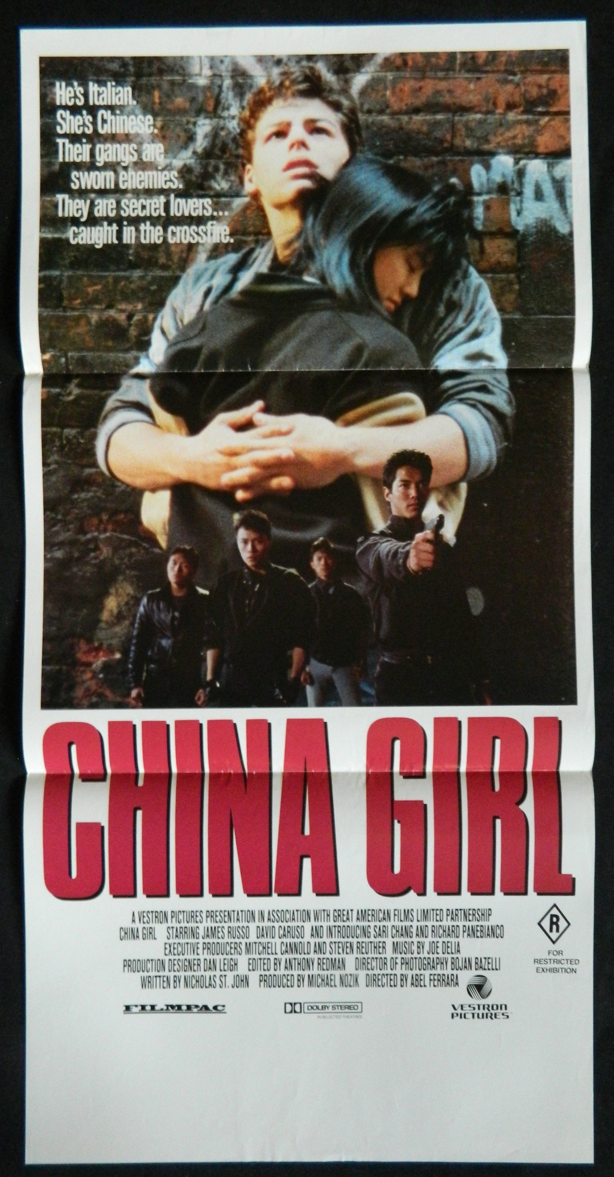 CHINA GIRL (1987)— Original Australian daybill movie poster.