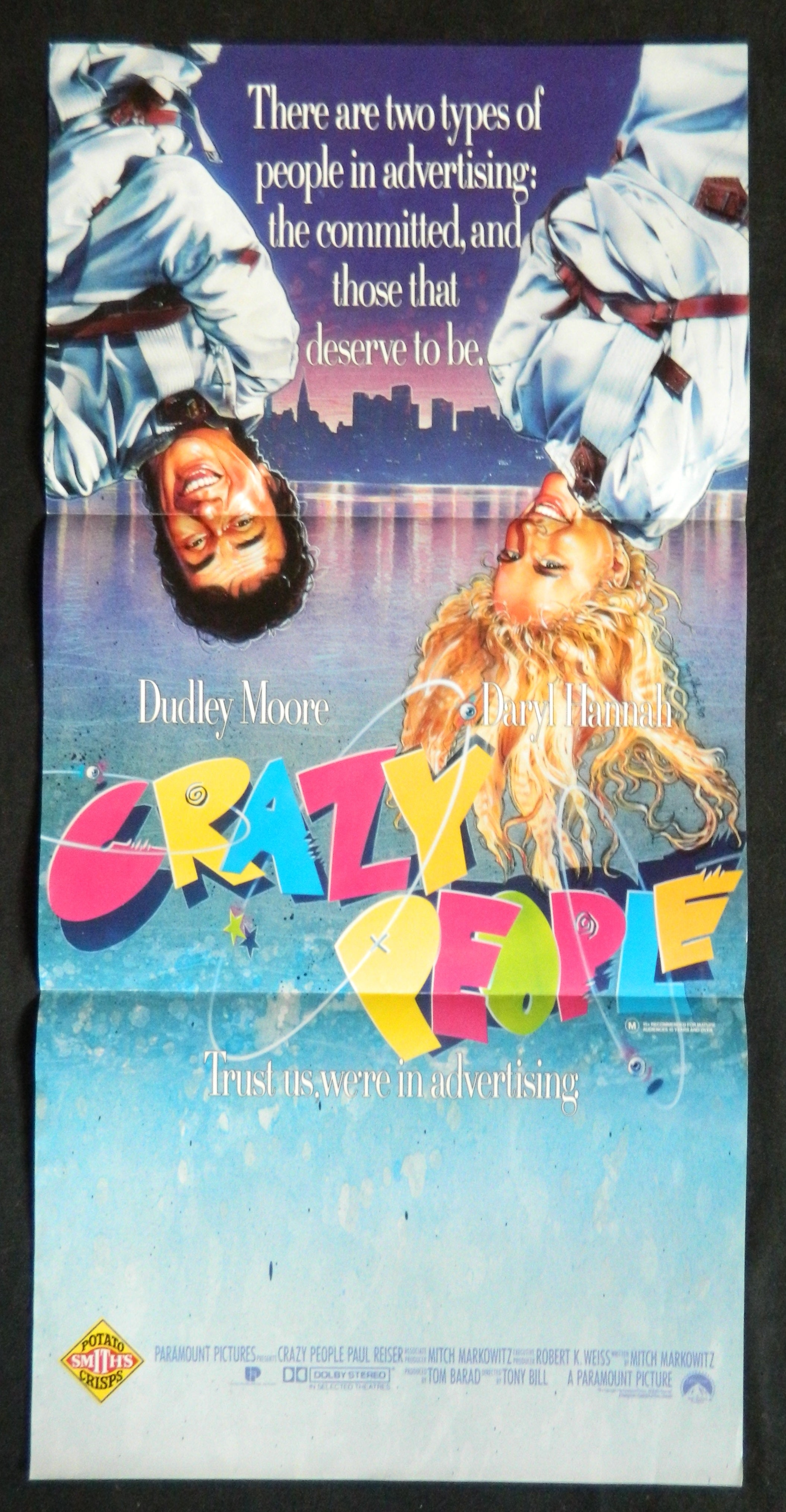 CRAZY PEOPLE (1990)— Original Australian daybill movie poster.