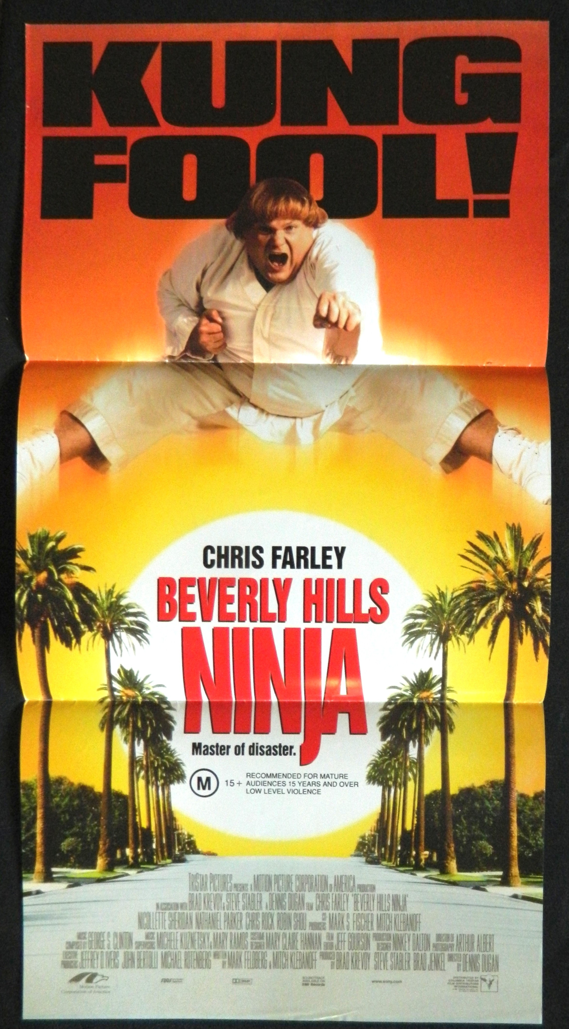 BEVERLY HILLS NINJA (1997)— Original Australian daybill movie poster.