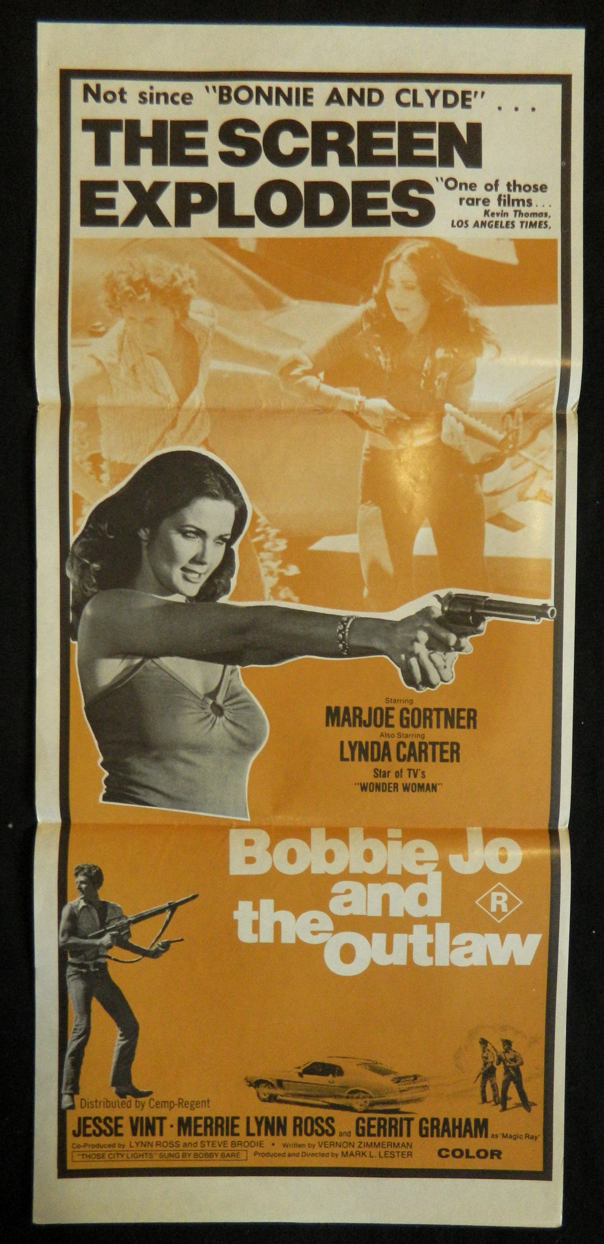 BOBBY JO AND THE OUTLAW (1976)— Original Australian daybill movie poster.