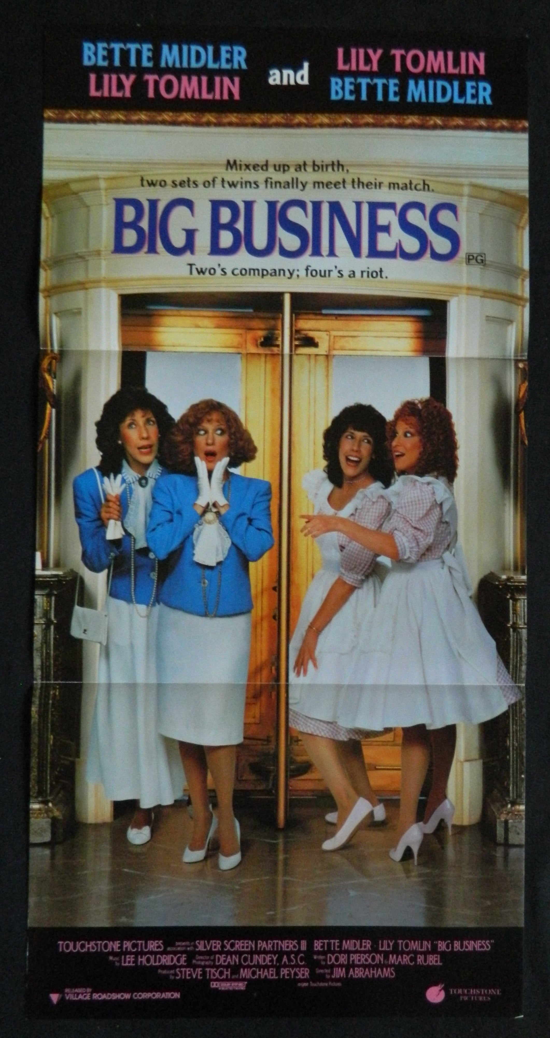 BIG BUSINESS (1988)— Original Australian daybill movie poster.