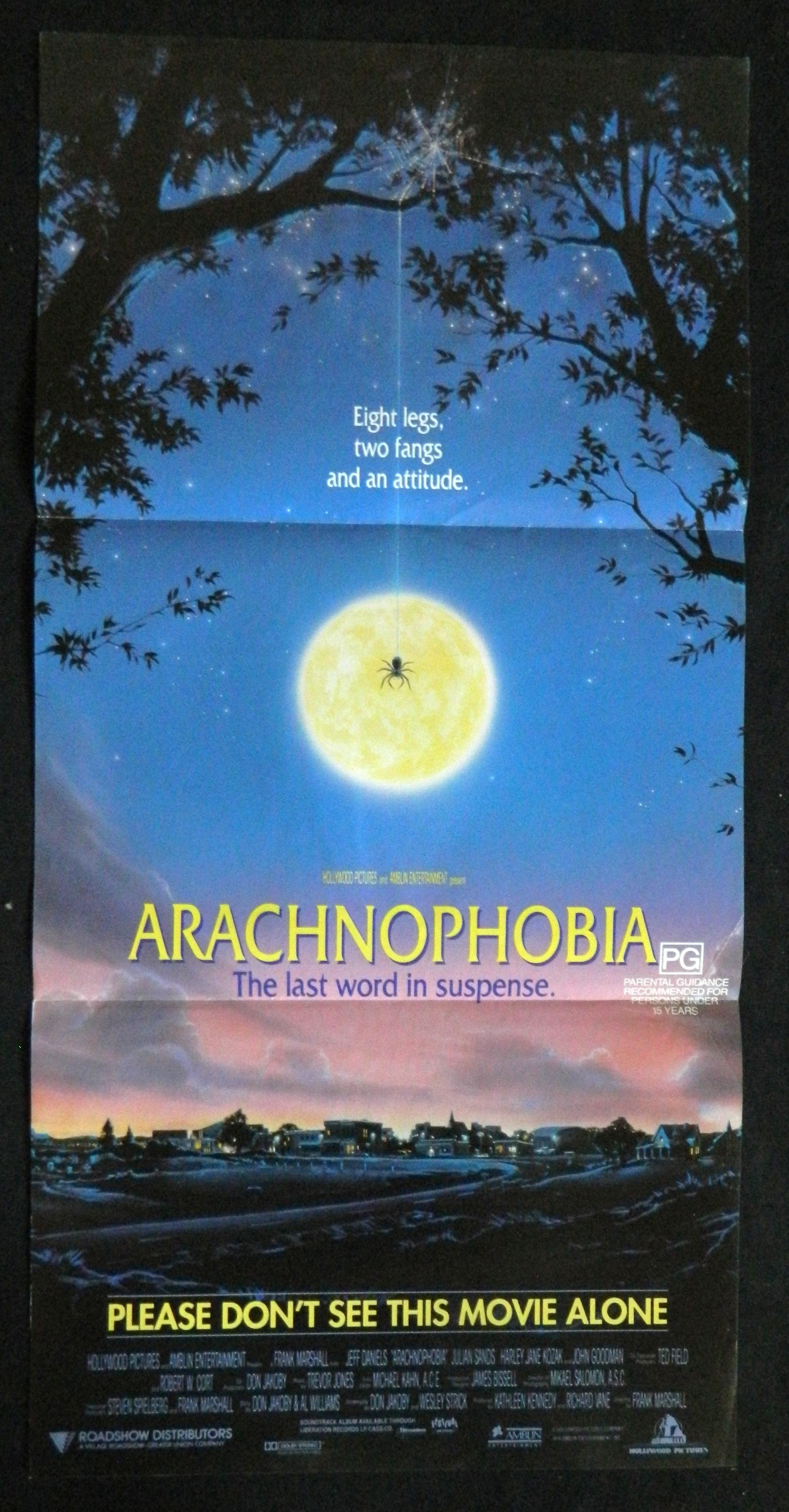 ARACHNAPHOBIA  (1990)— Original Australian daybill movie poster.
