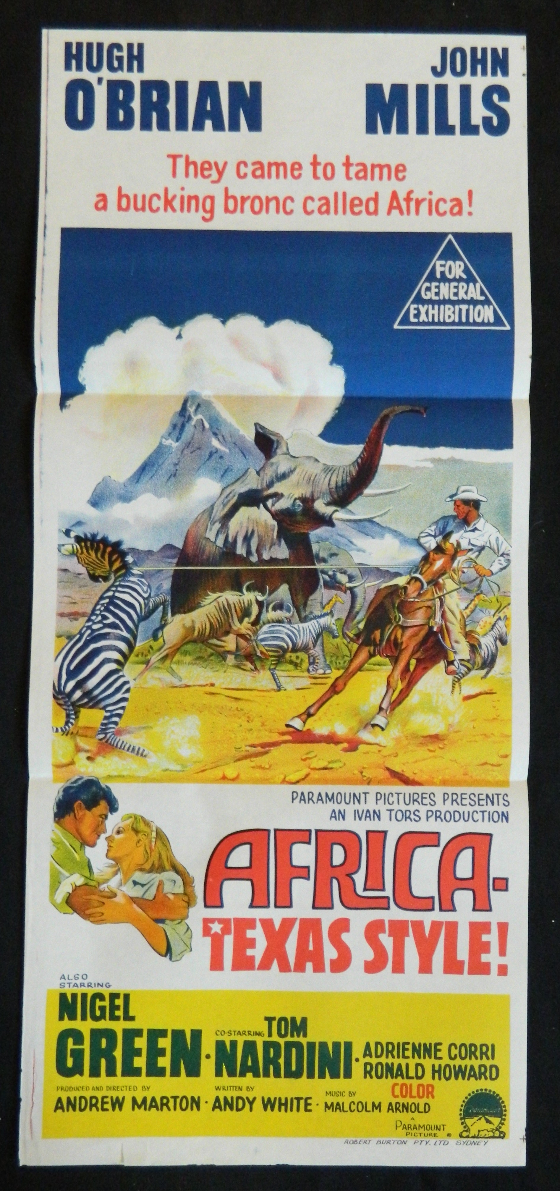 AFRICA TEXAS STYLE (1967)— Original Australian daybill movie poster.