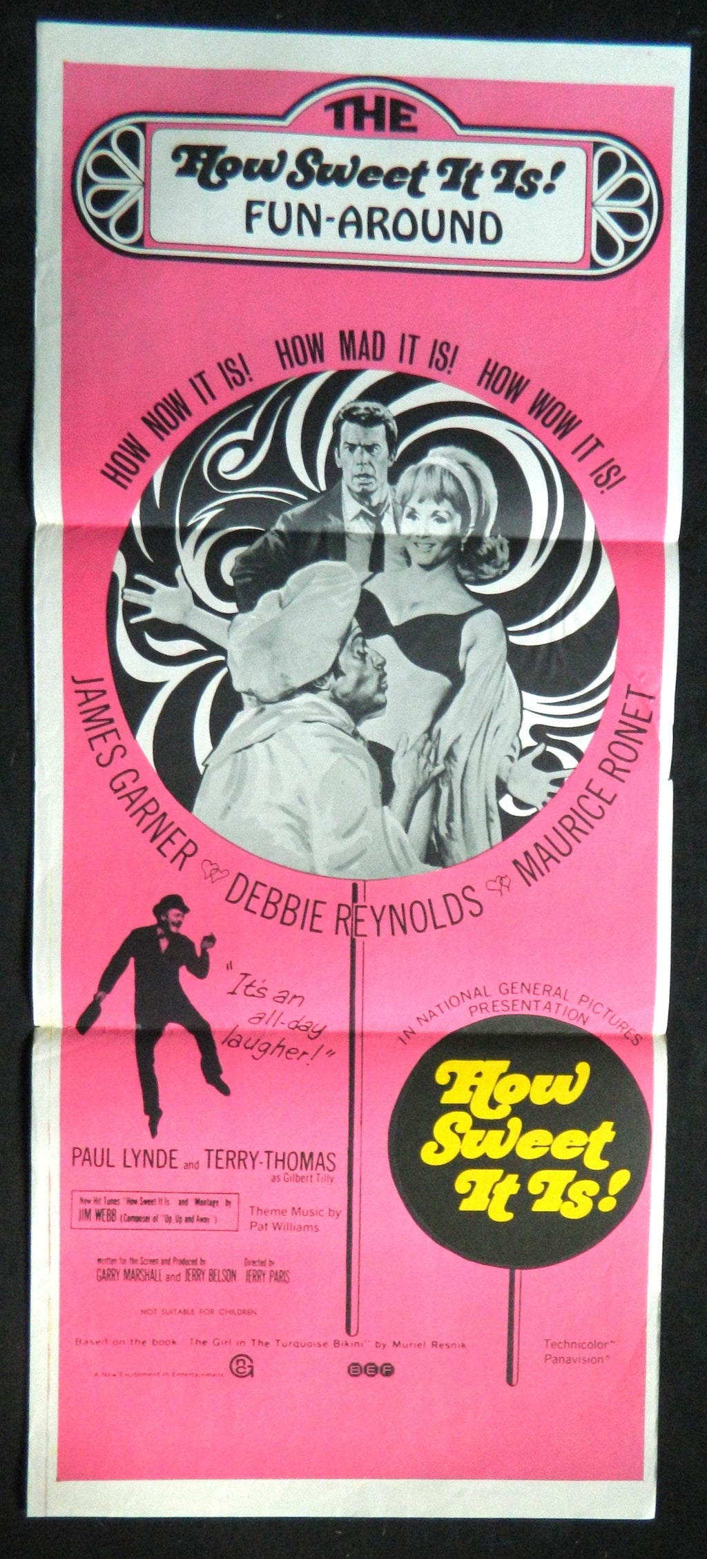 HOW SWEET IT IS   (1968)— Original Australian daybill movie poster.