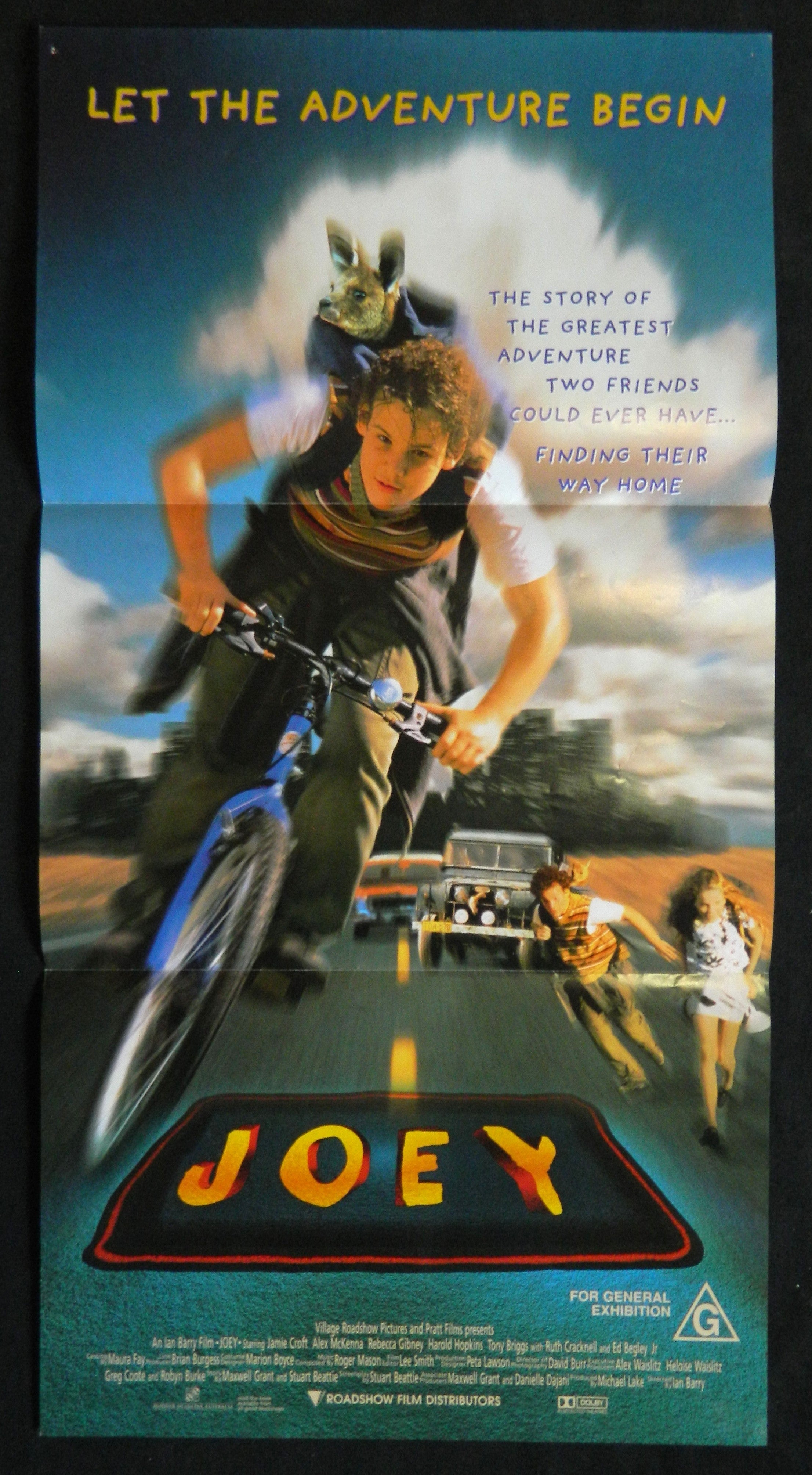 JOEY (1997) — Original Australian daybill movie poster
