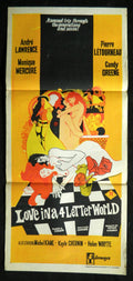 LOVE IN A 4 LETTER WORLD (1970) — Original Australian daybill movie poster