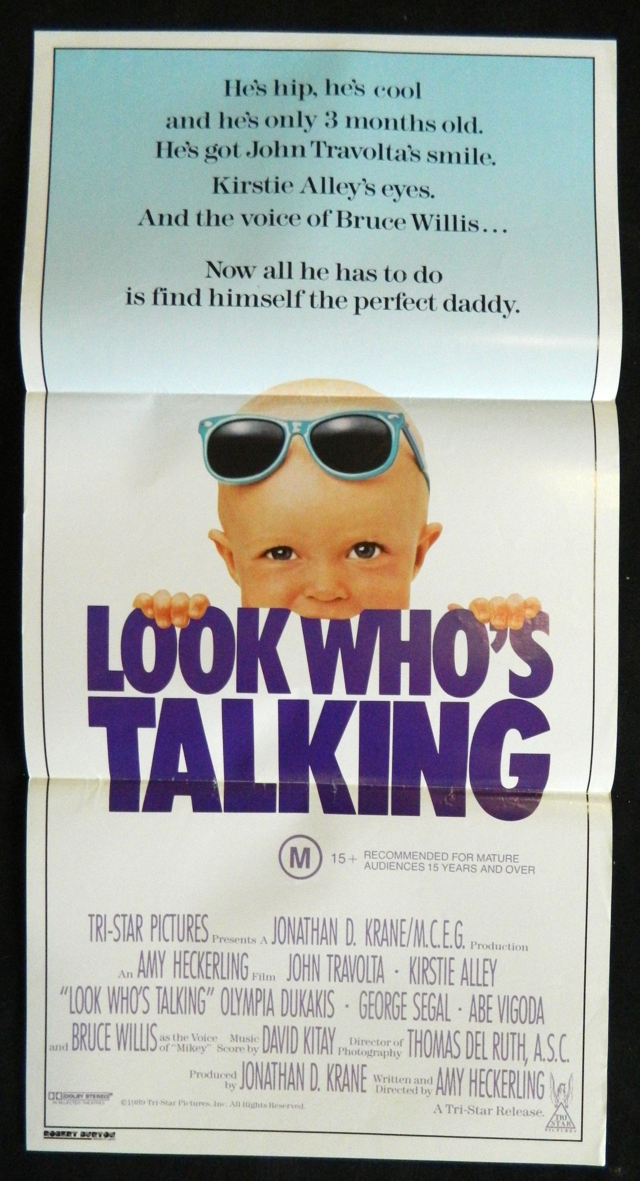 LOOK WHO'S TALKING (1989) — Original Australian daybill movie poster