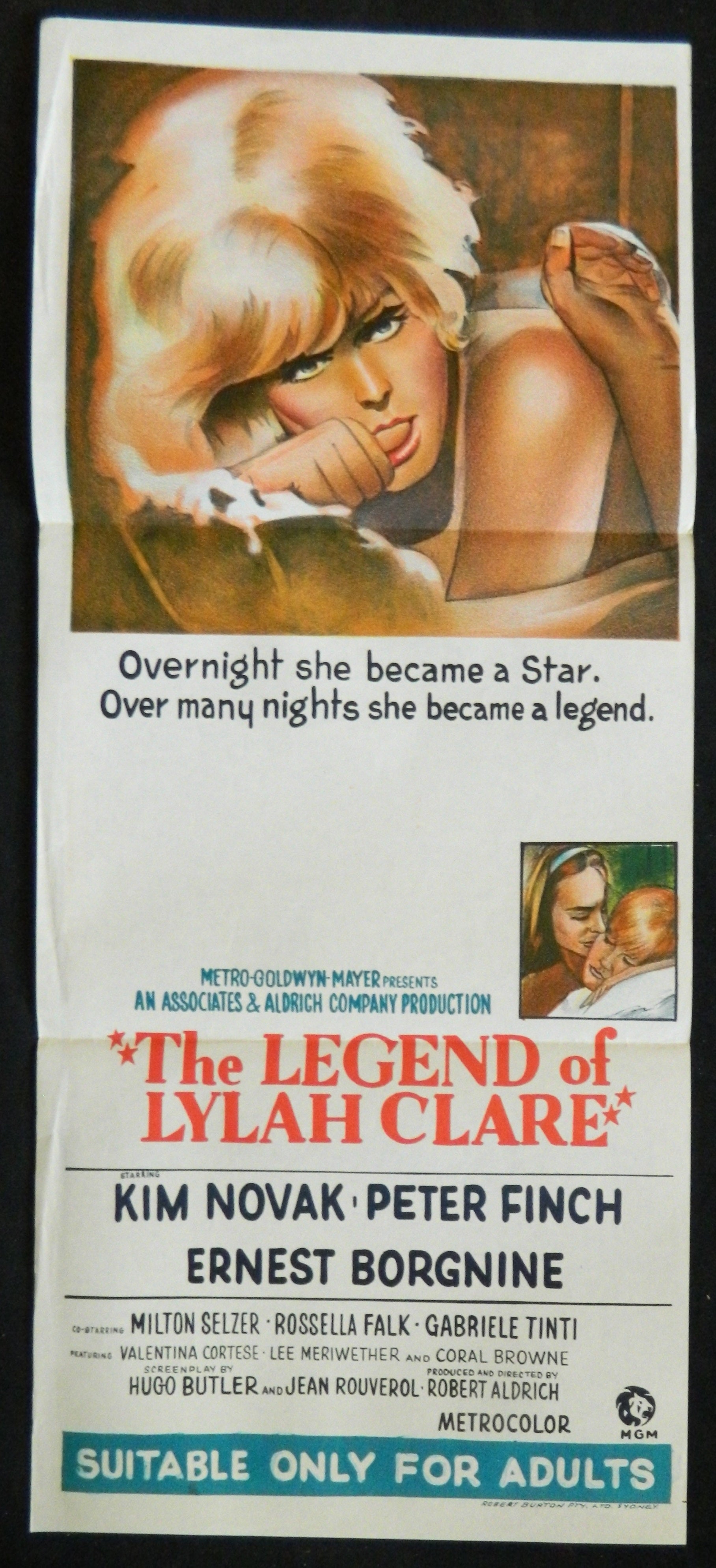 LEGEND OF LYLAH CLAIRE (1968) — Original Australian daybill movie poster
