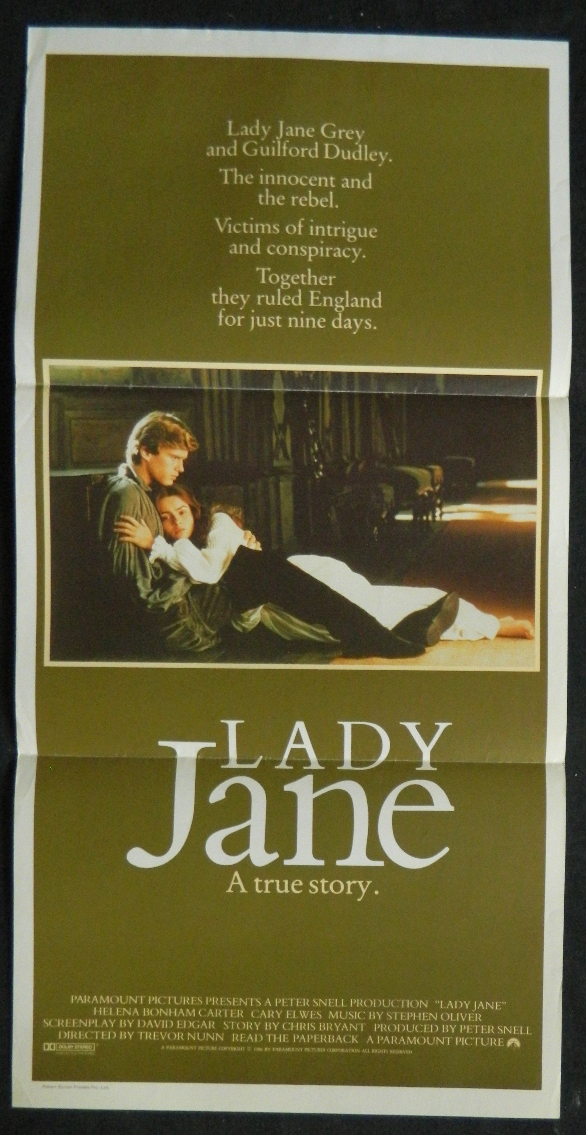 LADY JANE (1986) — Original Australian daybill movie poster
