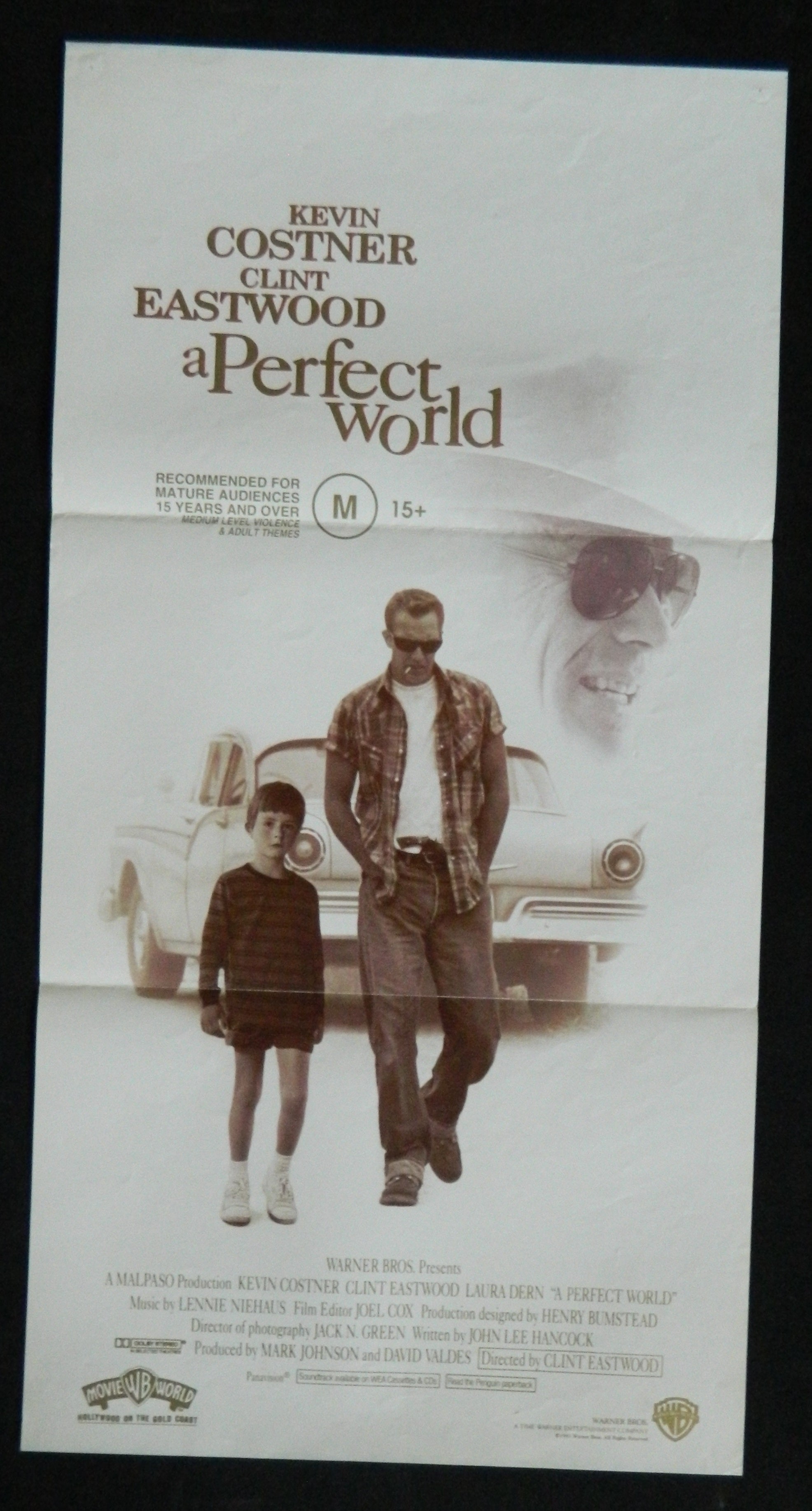 A PERFECT WORLD (1993)— Original Australian daybill movie poster.