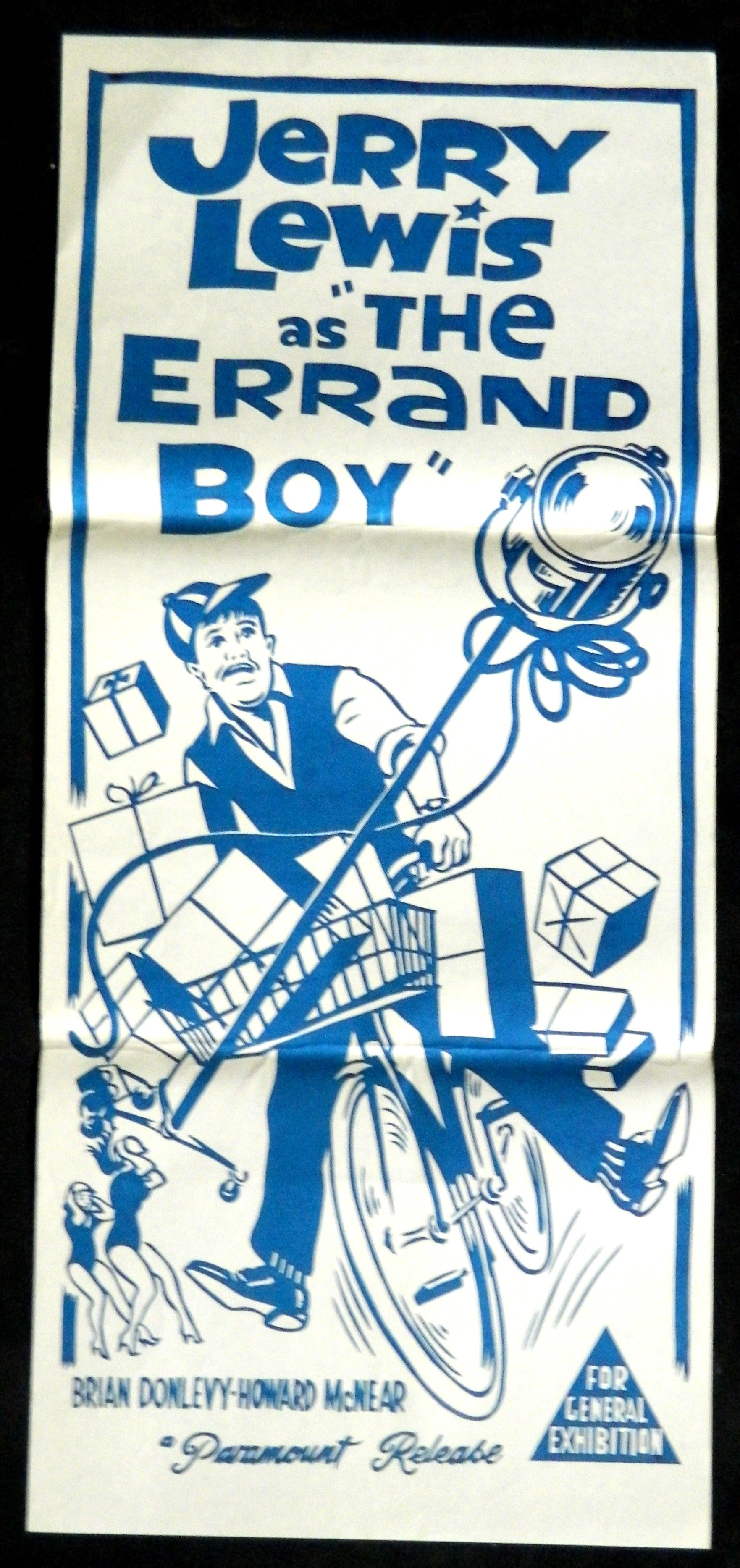 ERRAND BOY (1961)— Original Australian daybill movie poster.