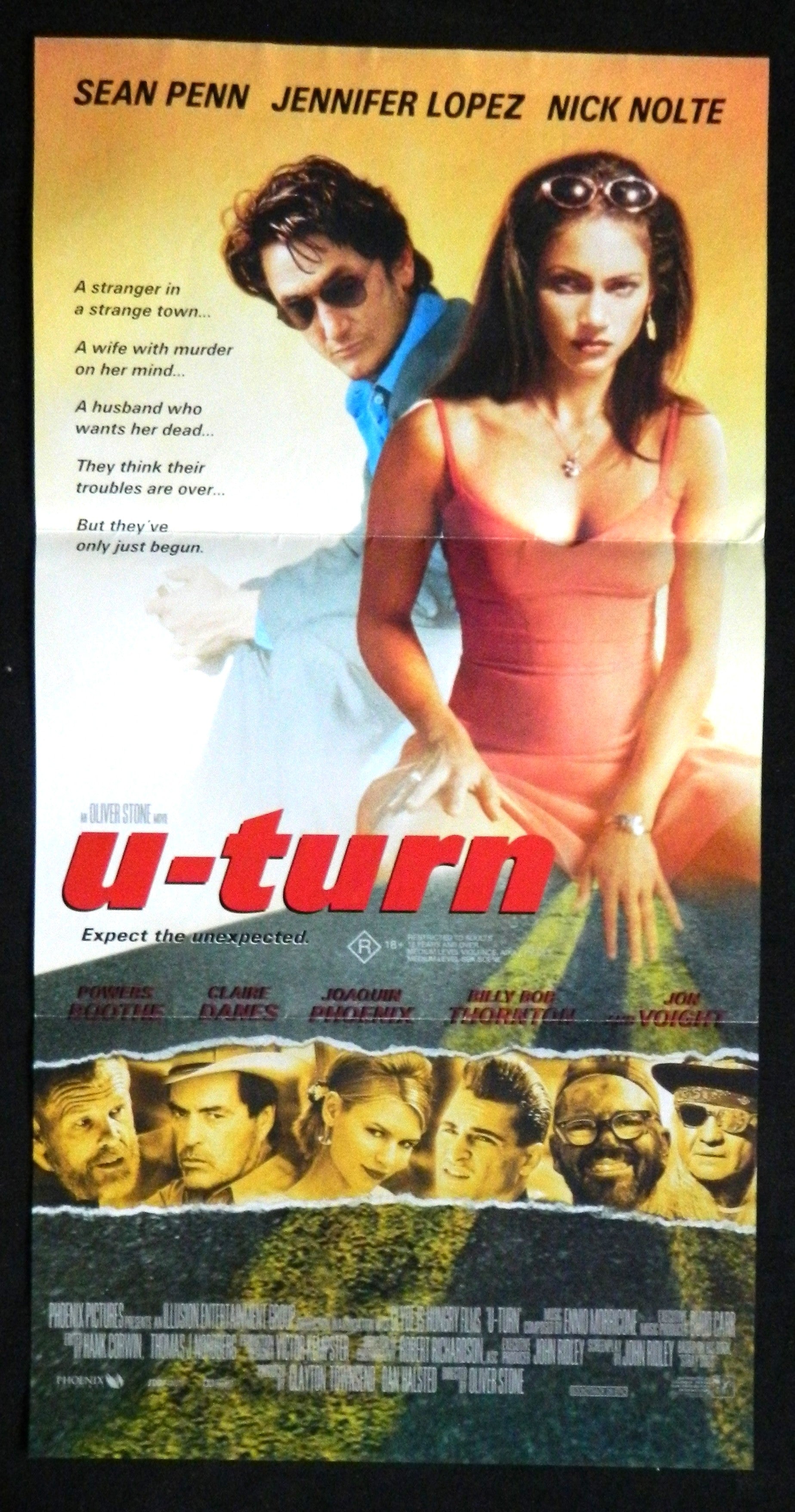 U-TURN  (1997) — Original Australian daybill movie poster