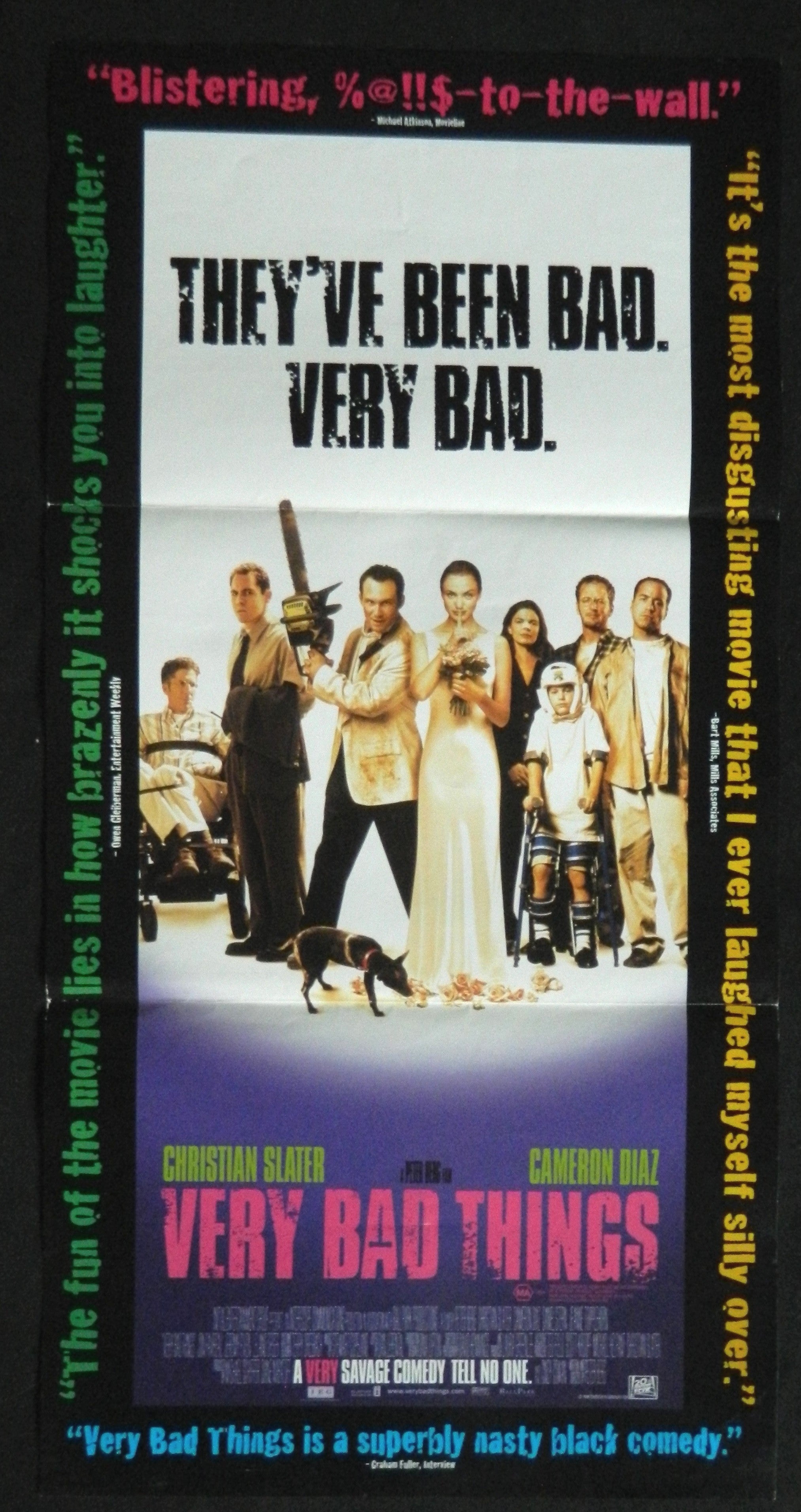 VERY BAD THINGS  (1998) — Original Australian daybill movie poster