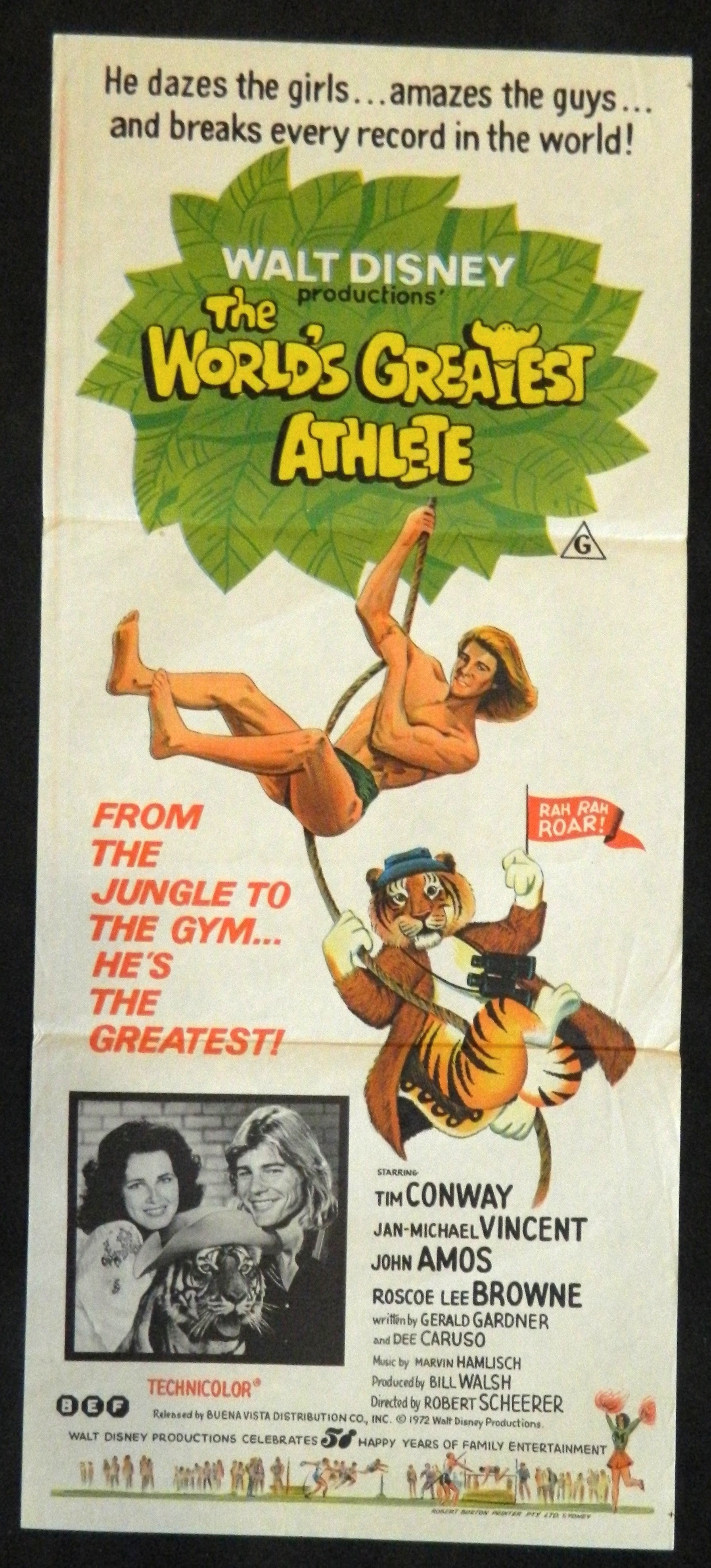 THE WORLDS GREATEST ATHLETE  (1973) — Original Australian daybill movie poster