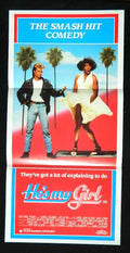 HE'S MY GIRL  (1987)— Original Australian daybill movie poster.