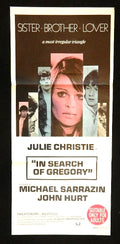 IN SEARCH OF GREGORY    (1969)— Original Australian daybill movie poster.