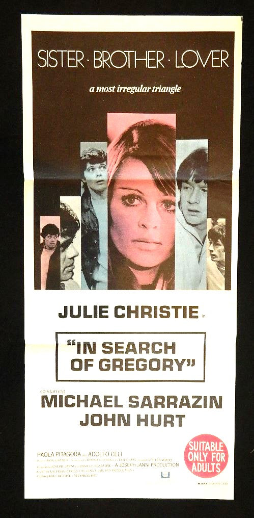 IN SEARCH OF GREGORY    (1969)— Original Australian daybill movie poster.