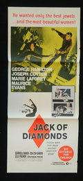 JACK OF DIAMONDS (1967) — Original Australian daybill movie poster.