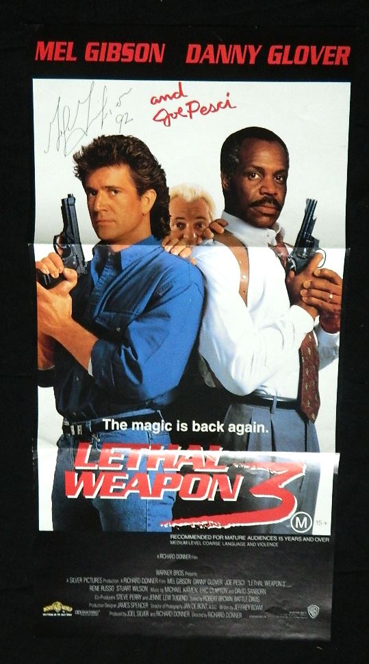 LETHAL WEAPON 3 (1992) — Original Australian daybill movie poster