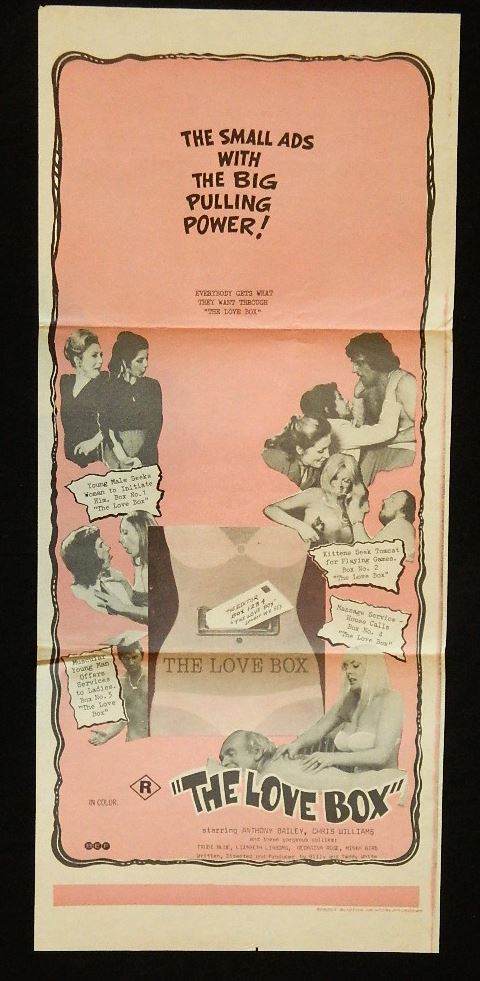THE LOVE BOX (1972) — Original Australian daybill movie poster