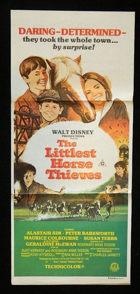 LITTLEST HORSE THIEVES (1976) — Original Australian daybill movie poster