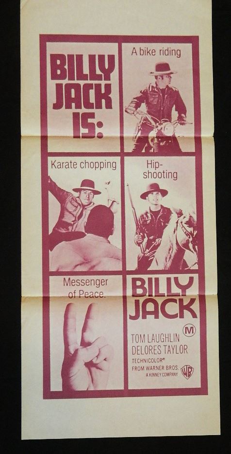 BILLY JACK (1971)— Original Australian daybill movie poster.