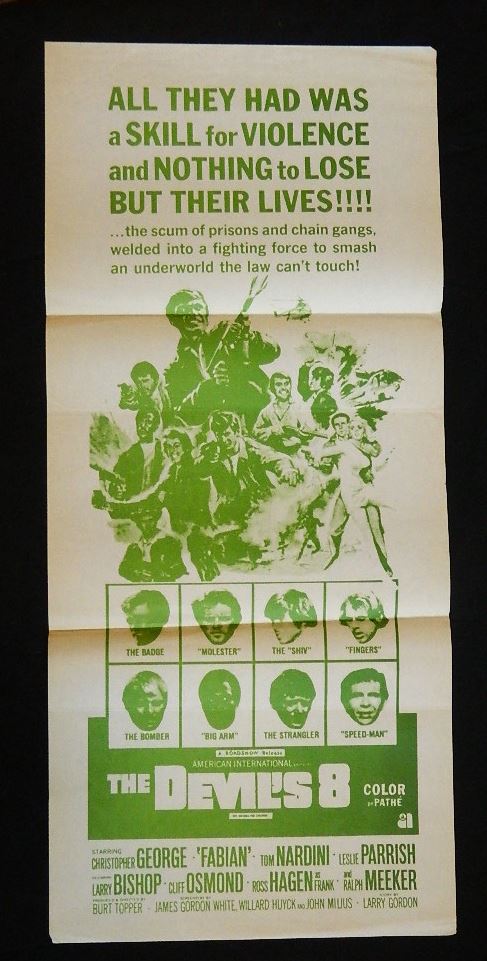 THE DEVILS 8  (1969) — Original Australian daybill movie poster