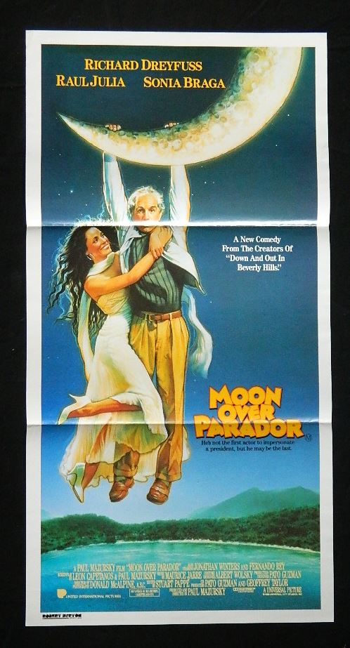 MOON OVER PARADOR  (1988) — Original Australian daybill movie poster