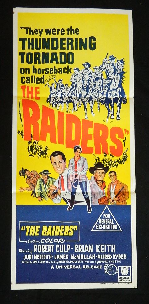 THE RAIDERS (1963) — Original Australian daybill movie poster